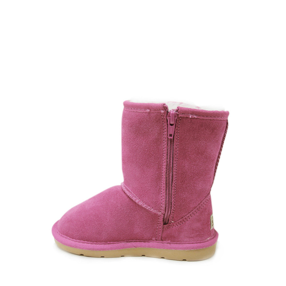 Stax Side Zip Kids Boot - Rose