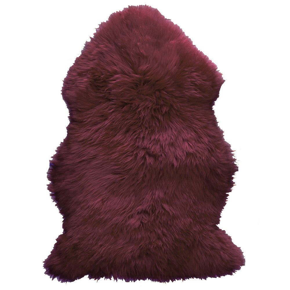 Natural Sheepskin Rug - Purple