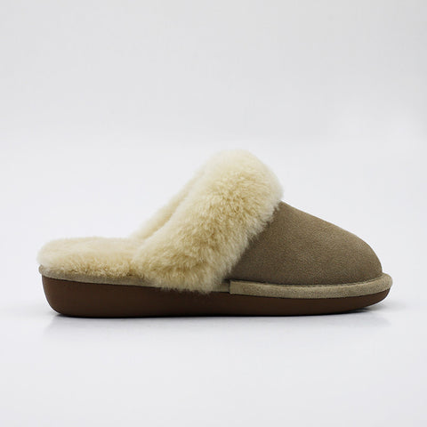 Wedge Wool Scuff - Sand