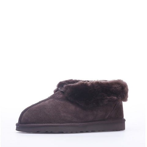 Wool Ugg Slippers - Chocolate
