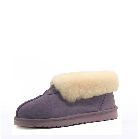 Wool Ugg Slippers - Purple