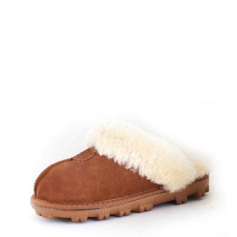 Luxy Wool Scuff - Chestnut