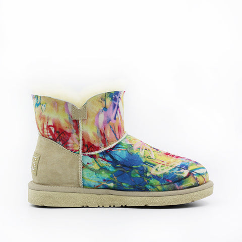 Kinsey Crystal Short Ugg Boot - Flower