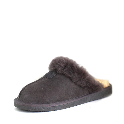 Sheepskin Wool Scuff - Grey