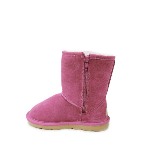 Stax Side Zip Kids Boot - Rose