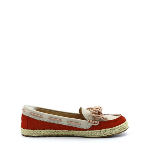Trinity Knot Boat Shoes - Orange