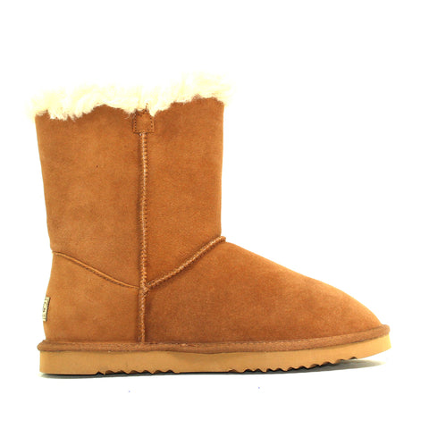 Cow Suite Sheepwool Boot - Chestnut