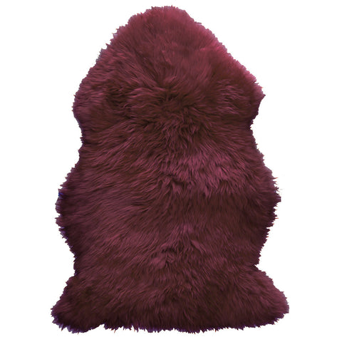 Natural Sheepskin Rug - Purple