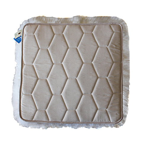 Sheepskin Seat Cushion - White